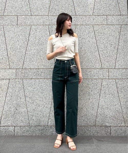 EPIMI E'PIMMY（エピミエピミー）の「配色ステッチカーゴパンツ（カーゴパンツ・レディース・ブラック/グリーン/ベージュ・MEDIUM）」の17枚目の写真