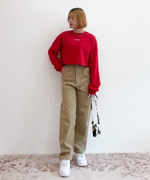 EPIMI E'PIMMY（エピミエピミー）の「配色ステッチカーゴパンツ（カーゴパンツ・レディース・ブラック/グリーン/ベージュ・MEDIUM）」の21枚目の写真