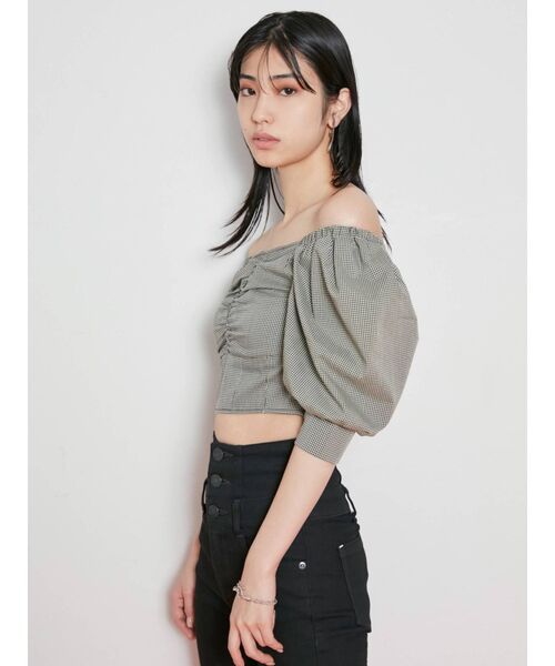 EMODA（エモダ）の「テクニカルスリーブトップ（Tシャツ/カットソー・レディース・ホワイト/ブラック/ベージュ/その他・FREE）」の10枚目の写真