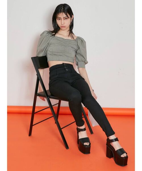 EMODA（エモダ）の「テクニカルスリーブトップ（Tシャツ/カットソー・レディース・ホワイト/ブラック/ベージュ/その他・FREE）」の12枚目の写真