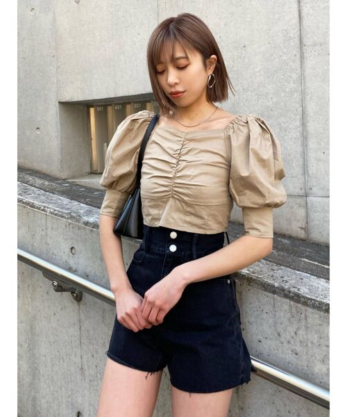 EMODA（エモダ）の「テクニカルスリーブトップ（Tシャツ/カットソー・レディース・ホワイト/ブラック/ベージュ/その他・FREE）」の20枚目の写真