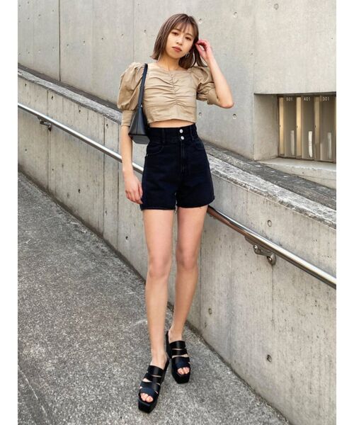 EMODA（エモダ）の「テクニカルスリーブトップ（Tシャツ/カットソー・レディース・ホワイト/ブラック/ベージュ/その他・FREE）」の22枚目の写真