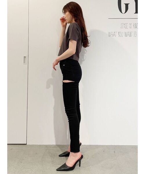 GYDA(ジェイダ)の「H/W SIDE RIPPED カラースキニーパンツ(その他パンツ・レディース・ブラック/オフホワイト・X-SMALL/MEDIUM/SMALL)」の19枚目の写真