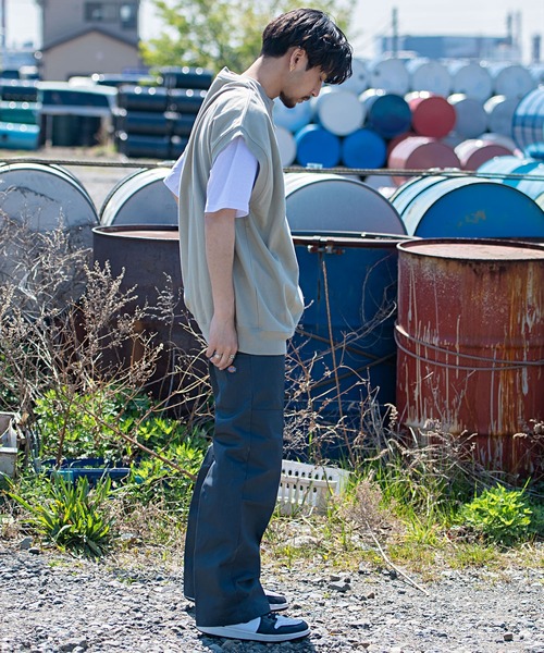 SILVER BULLET(シルバーバレット)の「『CavariA/キャバリア』USAコットン裏毛スウェットベスト×半袖Tシャツセット(Tシャツ/カットソー・メンズ・ブルー/ターコイズブルー/グレイッシュベージュ/スミクロ・L/M)」の16枚目の写真