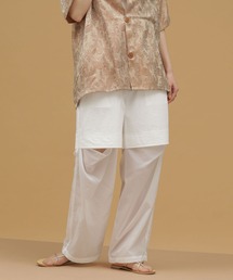 AMOMENTO（アモーメント）の「AMOMENTO/シアーレイヤードパンツ