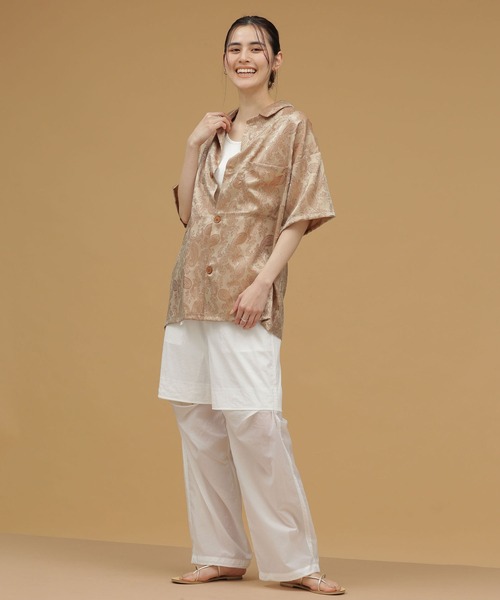 AMOMENTO（アモーメント）の「AMOMENTO/シアーレイヤードパンツ