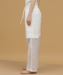 AMOMENTO:リバーシブル シアー ストレート パンツ AMOMENTO:リバーシブル シアー ストレート パンツ AMOMENTO