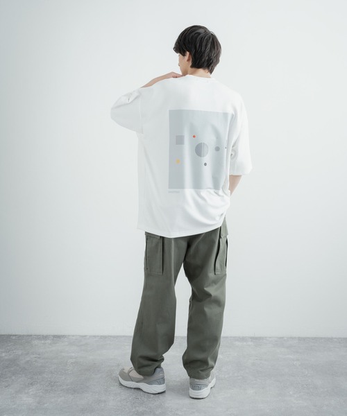 Rocky Monroe（ロッキーモンロー）の「オーバーサイズ 接触冷感 クールダンボールアートプリント半袖Tシャツ（Tシャツ/カットソー・メンズ・ブラック/ライトグレー系/ライトグレー系2/ライトグレー/ブラック系1/ライトグレー系1/ブラック系2/ホワイト/ブラック系/ホワイト系2/ホワイト系/ホワイト系1・M/L）」の18枚目の写真