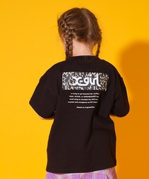 X-girl Stages | 【オンライン限定】ヒョウ柄ボックスロゴ半袖Tシャツ(Tシャツ/カットソー)