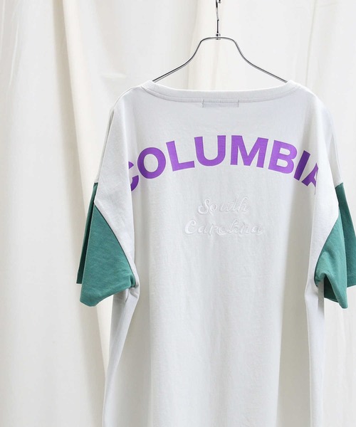 HONEYSUCKLE ROSE（ハニーサックルローズ）の「【HONEYSUCKLE ROSE】袖配色バックロゴＴシャツ（Tシャツ/カットソー・レディース・オフホワイト/グレー/ダークグレー・L/M）」の11枚目の写真