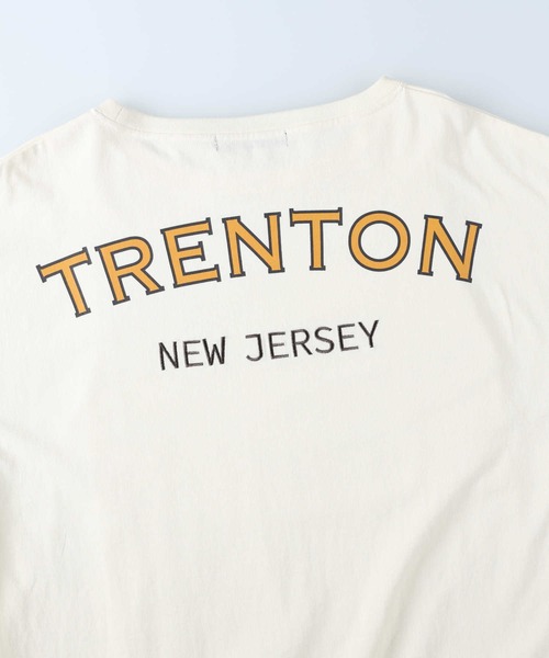 HONEYSUCKLE ROSE（ハニーサックルローズ）の「【HONEYSUCKLE ROSE】袖配色バックロゴＴシャツ（Tシャツ/カットソー・レディース・オフホワイト/グレー/ダークグレー・L/M）」の16枚目の写真