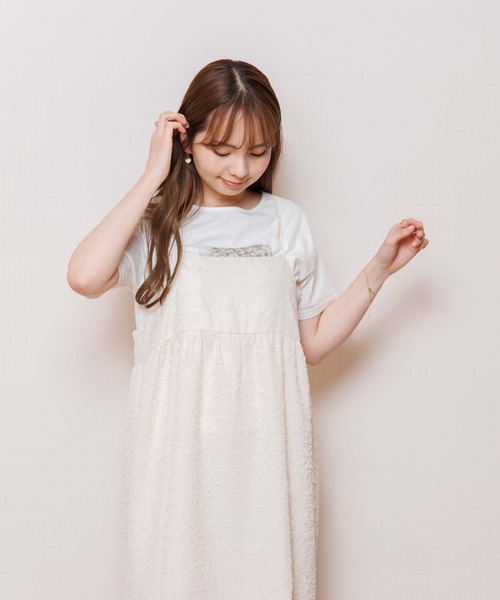 flower(フラワー)の「ウリエルキャミワンピース(ワンピース・レディース・グリーン/アイボリー・FREE)」の16枚目の写真