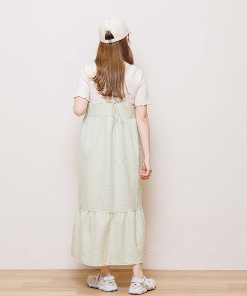 flower(フラワー)の「ウリエルキャミワンピース(ワンピース・レディース・グリーン/アイボリー・FREE)」の10枚目の写真