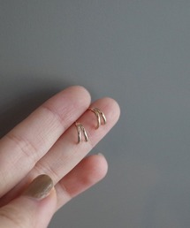 yu-ka([J)YU-KA : _uCZ~T[N~jsAX / DOUBLE LINE SEMICIRCLE MINI PIERCE(sAXipj)