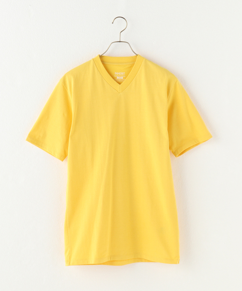 B.C STOCK(ベーセーストック)の「B/F V-neck SS-Tシャツ(Tシャツ/カットソー・メンズ・ホワイト/ネイビー/イエロー・MEDIUM/LARGE/X-LARGE)」の3枚目の写真