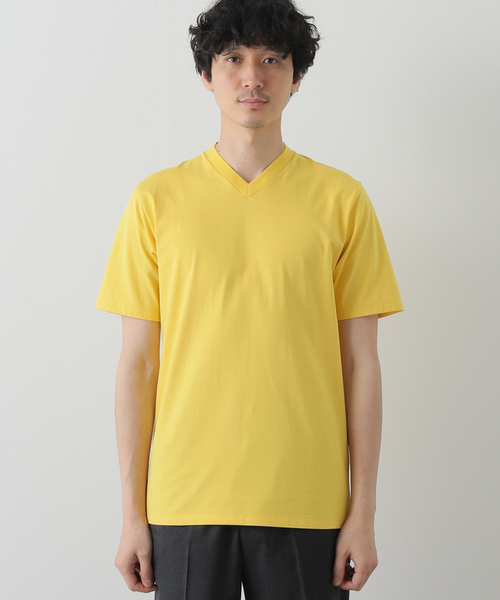 B.C STOCK(ベーセーストック)の「B/F V-neck SS-Tシャツ(Tシャツ/カットソー・メンズ・ホワイト/ネイビー/イエロー・MEDIUM/LARGE/X-LARGE)」の8枚目の写真