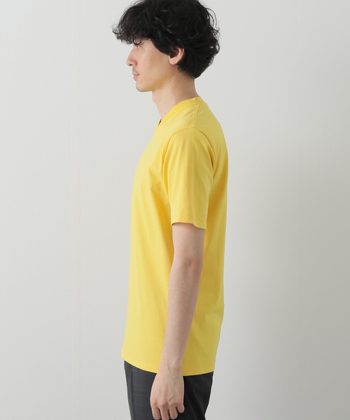 B.C STOCK(ベーセーストック)の「B/F V-neck SS-Tシャツ(Tシャツ/カットソー・メンズ・ホワイト/ネイビー/イエロー・MEDIUM/LARGE/X-LARGE)」の9枚目の写真