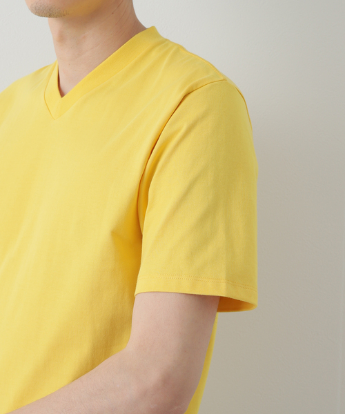 B.C STOCK(ベーセーストック)の「B/F V-neck SS-Tシャツ(Tシャツ/カットソー・メンズ・ホワイト/ネイビー/イエロー・MEDIUM/LARGE/X-LARGE)」の14枚目の写真