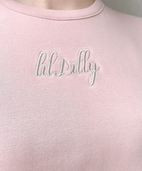 lilLilly（リルリリー）の「コンパクトロゴTシャツ（Tシャツ/カットソー・レディース・ホワイト/ブラック/ピンク/ブルー・FREE）」の17枚目の写真