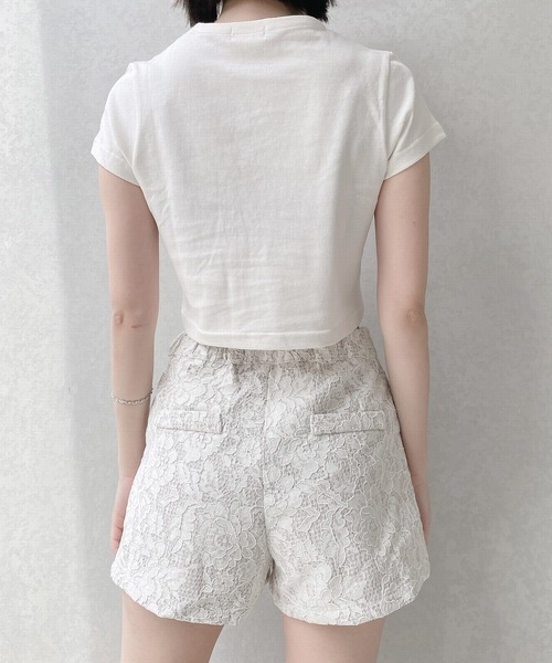 lilLilly（リルリリー）の「コンパクトロゴTシャツ（Tシャツ/カットソー・レディース・ホワイト/ブラック/ピンク/ブルー・FREE）」の16枚目の写真