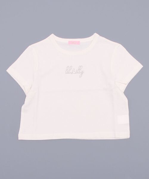 lilLilly（リルリリー）の「コンパクトロゴTシャツ（Tシャツ/カットソー・レディース・ホワイト/ブラック/ピンク/ブルー・FREE）」の18枚目の写真