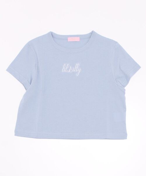 lilLilly（リルリリー）の「コンパクトロゴTシャツ（Tシャツ/カットソー・レディース・ホワイト/ブラック/ピンク/ブルー・FREE）」の19枚目の写真