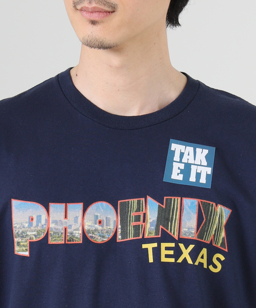 JOURNAL STANDARD(ジャーナルスタンダード)の「TAKE IT TAKE STORE TEXAS TEE(Tシャツ/カットソー・メンズ・イエロー/ネイビー・LARGE/MEDIUM)」の7枚目の写真