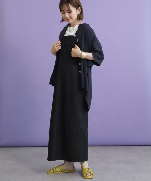 AMERICAN HOLIC（アメリカンホリック）の「バックフレアバンドカラーシャツ（シャツ/ブラウス・レディース・ライトグレー/ネイビー/サックスブルー/キャメル・M/L）」の5枚目の写真