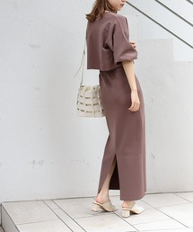 COLONY 2139 | セットアップ対応/エステルヤーンペンシルスカート/バックスリットタイトスカート(スカート)