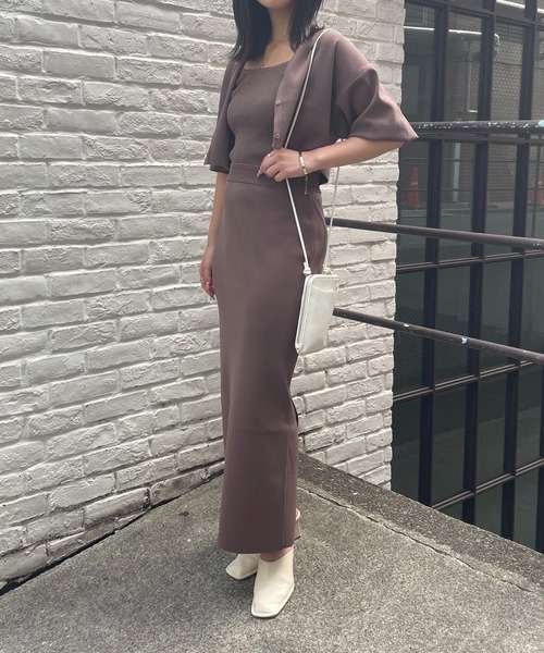 COLONY 2139（コロニートゥーワンスリーナイン）の「セットアップ対応/エステルヤーンペンシルスカート/バックスリットタイトスカート（スカート・レディース・ブラック/ネイビー/カーキ/モカ・MEDIUM/LARGE）」の5枚目の写真