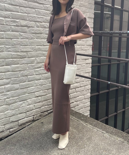 COLONY 2139（コロニートゥーワンスリーナイン）の「セットアップ対応/エステルヤーンペンシルスカート/バックスリットタイトスカート（スカート・レディース・ブラック/ネイビー/カーキ/モカ・MEDIUM/LARGE）」の7枚目の写真