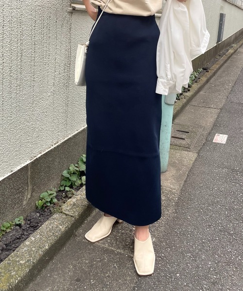 COLONY 2139（コロニートゥーワンスリーナイン）の「セットアップ対応/エステルヤーンペンシルスカート/バックスリットタイトスカート（スカート・レディース・ブラック/ネイビー/カーキ/モカ・MEDIUM/LARGE）」の17枚目の写真