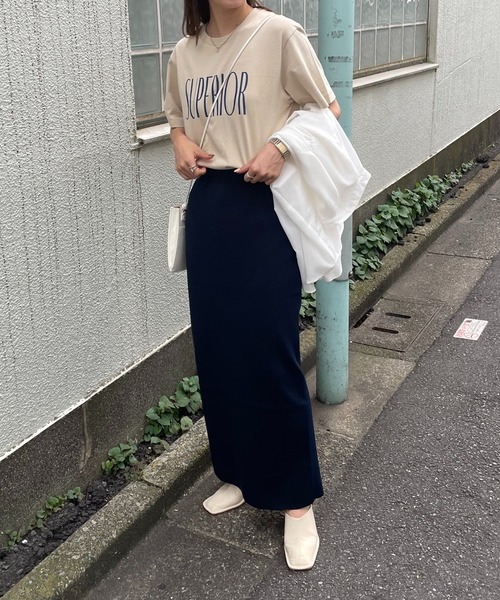 COLONY 2139（コロニートゥーワンスリーナイン）の「セットアップ対応/エステルヤーンペンシルスカート/バックスリットタイトスカート（スカート・レディース・ブラック/ネイビー/カーキ/モカ・MEDIUM/LARGE）」の20枚目の写真