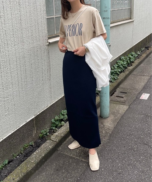 COLONY 2139（コロニートゥーワンスリーナイン）の「セットアップ対応/エステルヤーンペンシルスカート/バックスリットタイトスカート（スカート・レディース・ブラック/ネイビー/カーキ/モカ・MEDIUM/LARGE）」の22枚目の写真