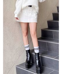 GYDA | カーゴポケット スカートライクショートパンツ(スカート)