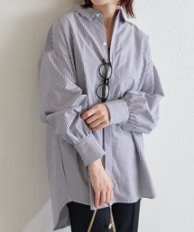 COLLAGE GALLARDAGALANTE | 360度抜かりなし/バックボタン袖ギャザーシャツ(シャツ/ブラウス)