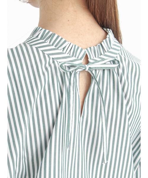 Te chichi（テチチ）の「前後2wayスタンドフリルブラウス（シャツ/ブラウス・レディース・ブラック/サックスブルー/ブルー/グリーン・ﾌﾘ-）」の19枚目の写真