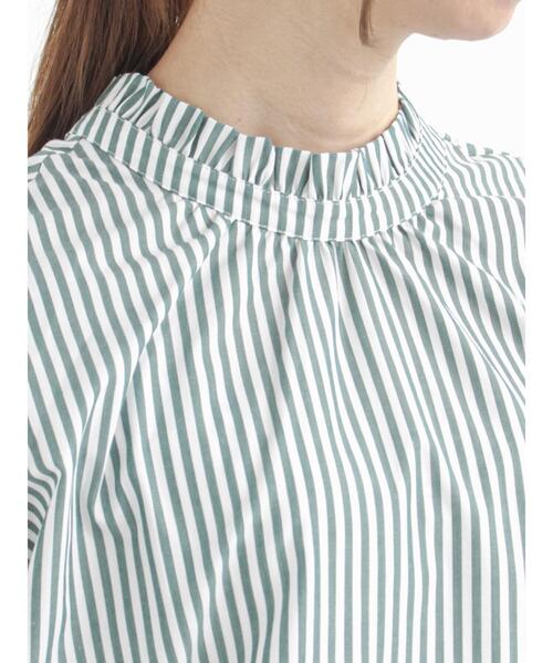 Te chichi（テチチ）の「前後2wayスタンドフリルブラウス（シャツ/ブラウス・レディース・ブラック/サックスブルー/ブルー/グリーン・ﾌﾘ-）」の20枚目の写真