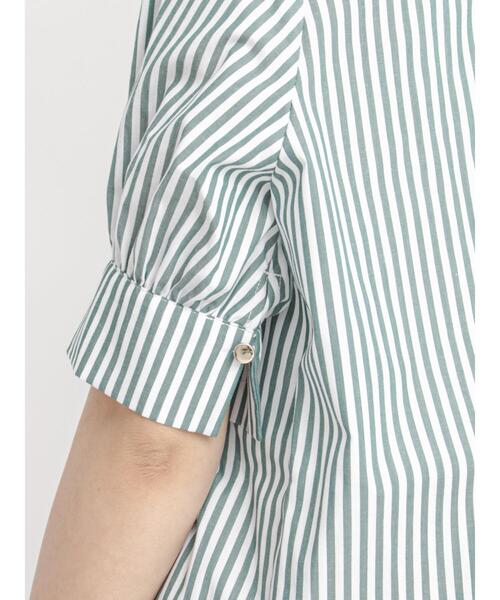 Te chichi（テチチ）の「前後2wayスタンドフリルブラウス（シャツ/ブラウス・レディース・ブラック/サックスブルー/ブルー/グリーン・ﾌﾘ-）」の21枚目の写真