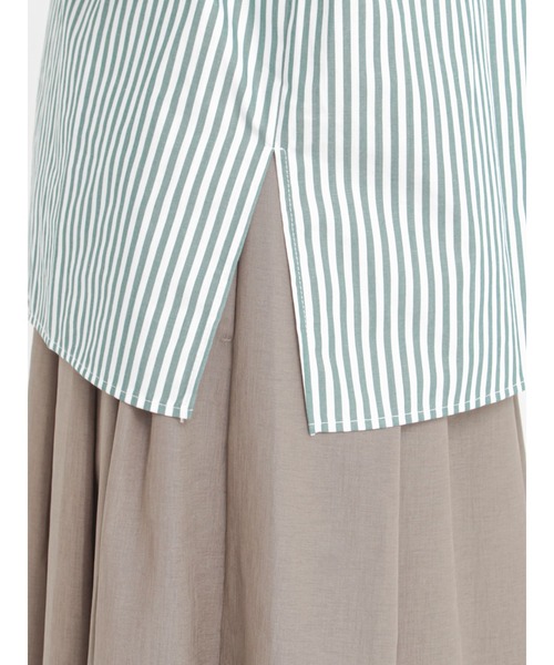 Te chichi（テチチ）の「前後2wayスタンドフリルブラウス（シャツ/ブラウス・レディース・ブラック/サックスブルー/ブルー/グリーン・ﾌﾘ-）」の17枚目の写真