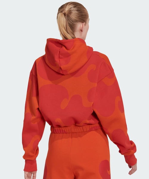 adidas（アディダス）の「マリメッコ クロップ フーディー / アディダス（レディース）（パーカー・レディース・パープル/オレンジ・SMALL/MEDIUM/LARGE/X-LARGE/XX-LARGE）」の11枚目の写真