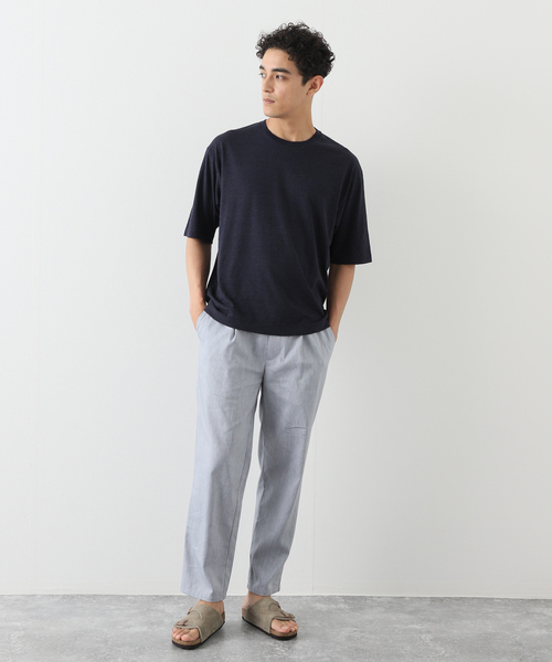 EDIFICE（エディフィス）の「【avancer / アボンシェル】メランジコットン Tシャツ（Tシャツ/カットソー・メンズ・オレンジ/ブルー/ベージュ/ホワイト/ネイビー・46/48）」の9枚目の写真