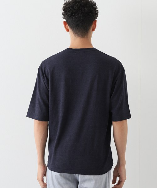 EDIFICE（エディフィス）の「【avancer / アボンシェル】メランジコットン Tシャツ（Tシャツ/カットソー・メンズ・オレンジ/ブルー/ベージュ/ホワイト/ネイビー・46/48）」の13枚目の写真