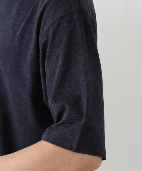 EDIFICE（エディフィス）の「【avancer / アボンシェル】メランジコットン Tシャツ（Tシャツ/カットソー・メンズ・オレンジ/ブルー/ベージュ/ホワイト/ネイビー・46/48）」の17枚目の写真