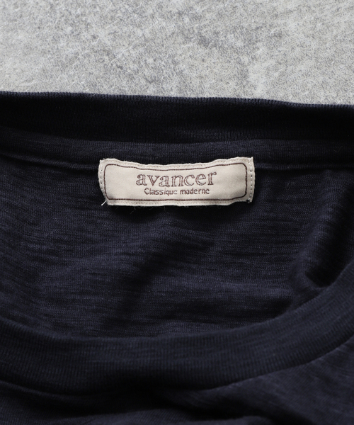 EDIFICE（エディフィス）の「【avancer / アボンシェル】メランジコットン Tシャツ（Tシャツ/カットソー・メンズ・オレンジ/ブルー/ベージュ/ホワイト/ネイビー・46/48）」の19枚目の写真