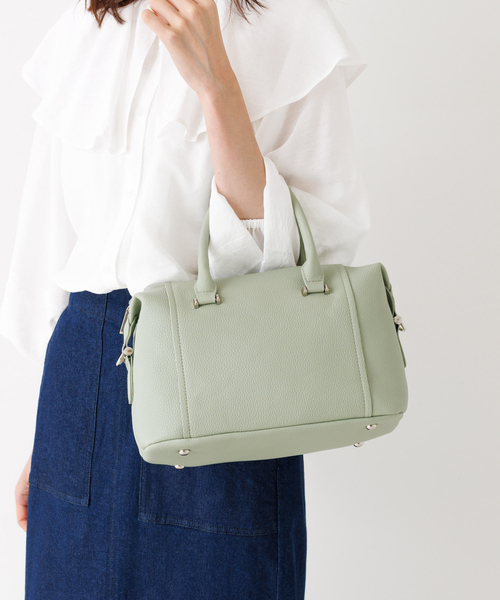 Abahouse Devinette(ドゥヴィネット)の「【Avancer】2WAYシンプルボストンバッグ(ボストンバッグ・レディース・モスグリーン/ブラック/グレイッシュベージュ・フリー)」の1枚目の写真