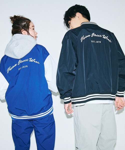 VISION STREET WEAR(ヴィジョンストリートウェア)の「【VISION STREET WEAR】ビッグシルエット ナイロンワッペンスタジャン(スタジャン・レディース・ネイビー系3/ネイビー系1/ネイビー系2/グリーン系2/ブラック系2/グリーン系3/グリーン系1/ブラック系1・LARGE/X-LARGE/MEDIUM)」の20枚目の写真