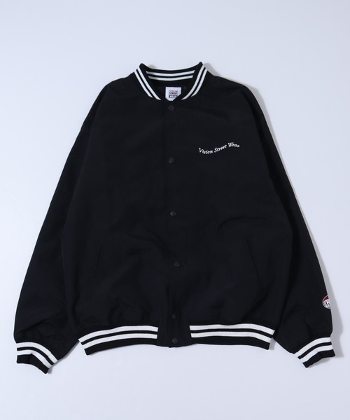 VISION STREET WEAR(ヴィジョンストリートウェア)の「【VISION STREET WEAR】ビッグシルエット ナイロンワッペンスタジャン(スタジャン・レディース・ネイビー系3/ネイビー系1/ネイビー系2/グリーン系2/ブラック系2/グリーン系3/グリーン系1/ブラック系1・LARGE/X-LARGE/MEDIUM)」の13枚目の写真