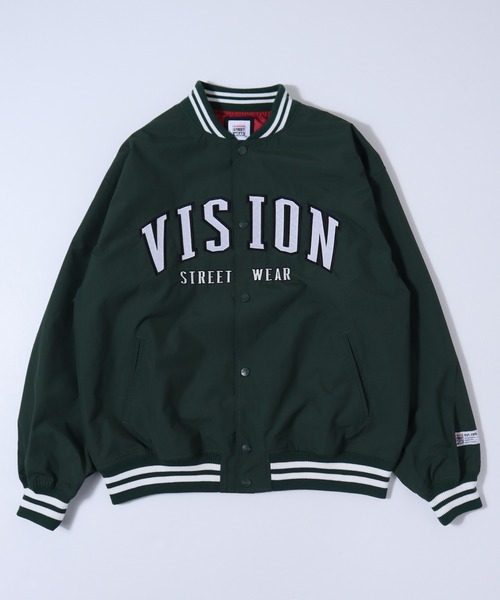 VISION STREET WEAR(ヴィジョンストリートウェア)の「【VISION STREET WEAR】ビッグシルエット ナイロンワッペンスタジャン(スタジャン・レディース・ネイビー系3/ネイビー系1/ネイビー系2/グリーン系2/ブラック系2/グリーン系3/グリーン系1/ブラック系1・LARGE/X-LARGE/MEDIUM)」の10枚目の写真