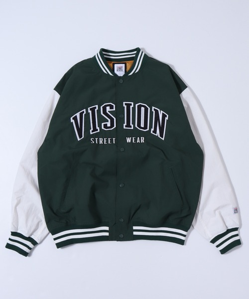 VISION STREET WEAR(ヴィジョンストリートウェア)の「【VISION STREET WEAR】ビッグシルエット ナイロンワッペンスタジャン(スタジャン・レディース・ネイビー系3/ネイビー系1/ネイビー系2/グリーン系2/ブラック系2/グリーン系3/グリーン系1/ブラック系1・LARGE/X-LARGE/MEDIUM)」の18枚目の写真